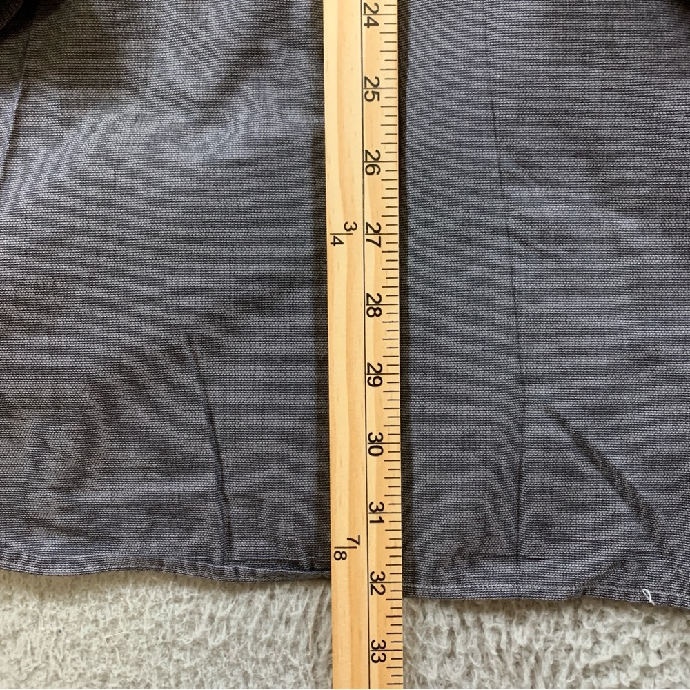 PRINCIPE Shirt Men's 46-18 (34/35) Long Sleeve Button‎ Up Extra Fine Gray -Flaw* - Picture 7 of 10